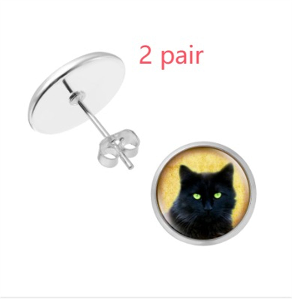 Personalised Pet Photo Stud Earrings