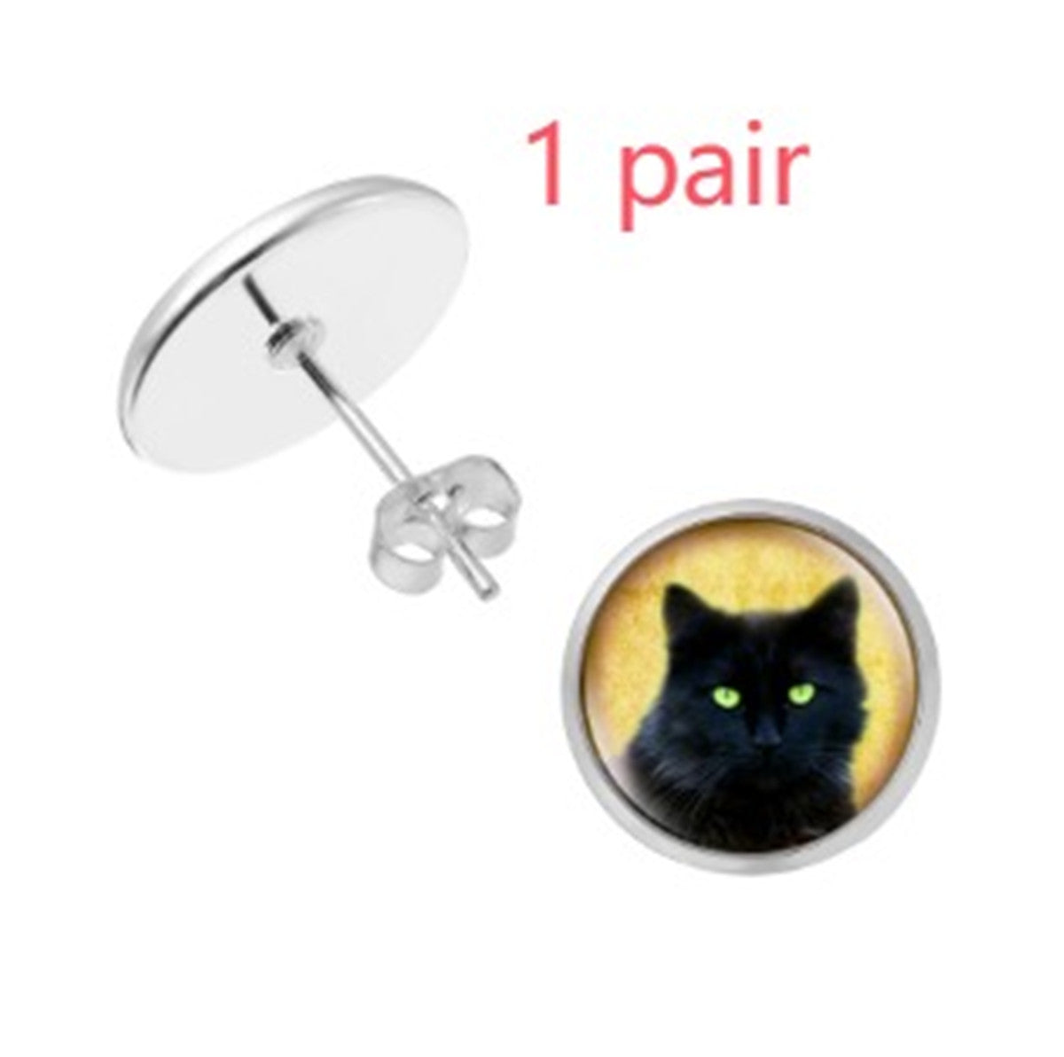 Personalised Pet Photo Stud Earrings
